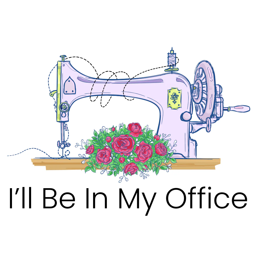 I'll Be In My Office Fabric Panel