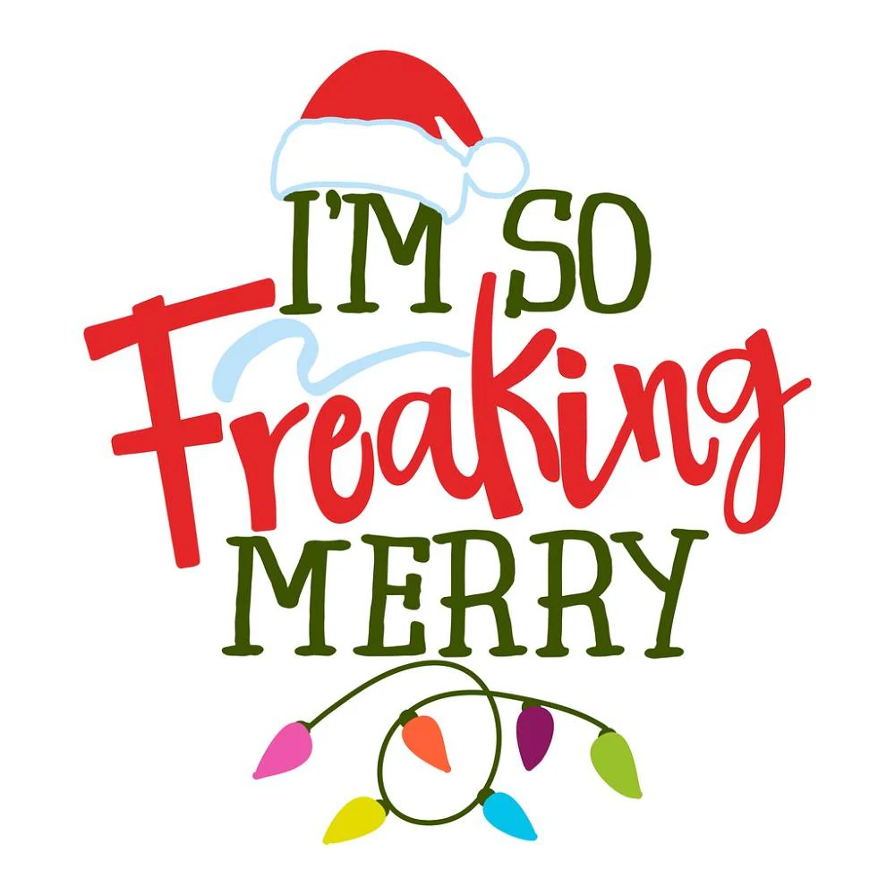 I'm So Freaking Merry Fabric Panel