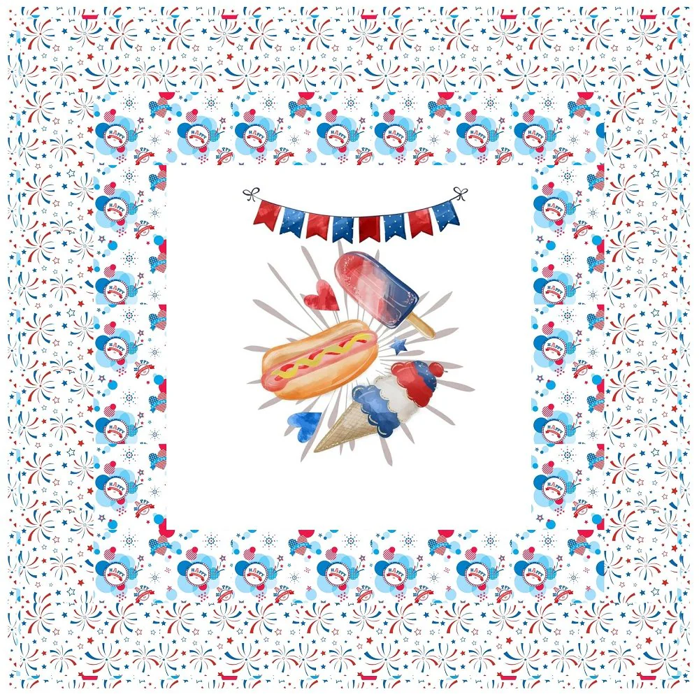Independence Day Fun Wall Hanging 42" x 42"