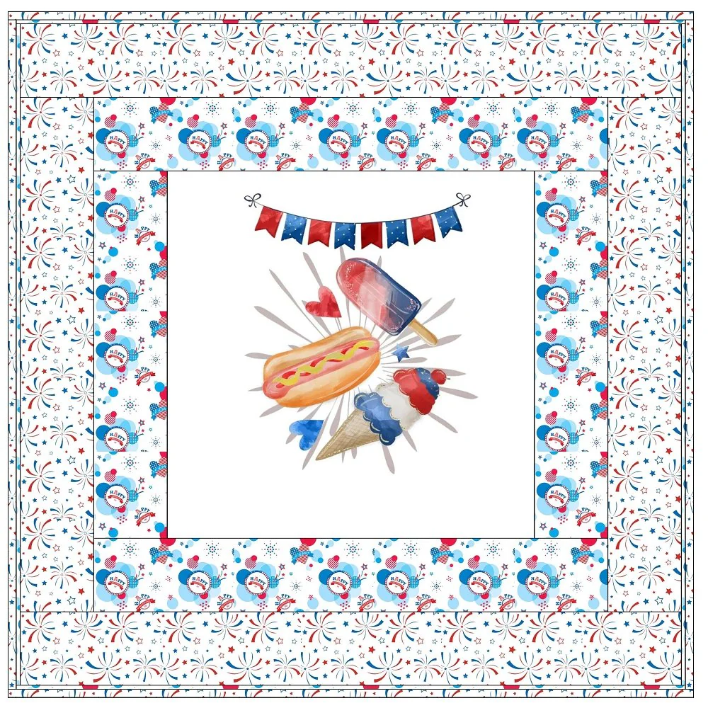 Independence Day Fun Wall Hanging 42" x 42" - Image 3