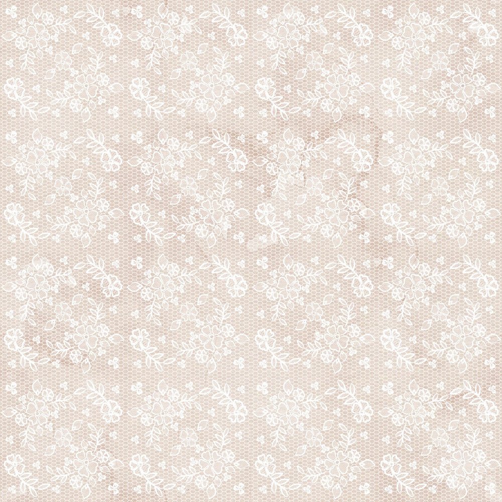 Indigo Blue Floral on Honeycomb Fabric - Tan