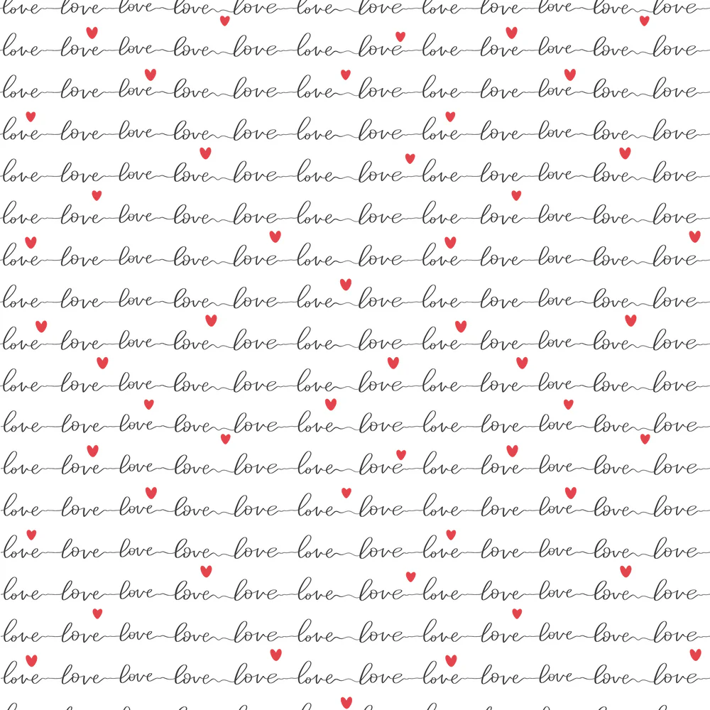 Infinite Love Script Fabric