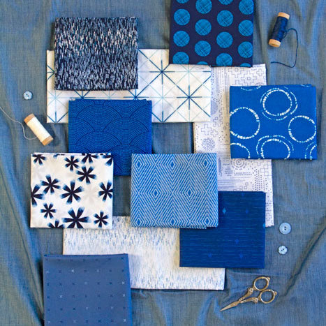 InkPerfect: Indigo Edition Fabric Collection - Pointelle Rings - Image 4