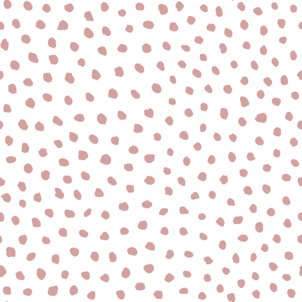 Irregular Dots Fabric - Rose Gold