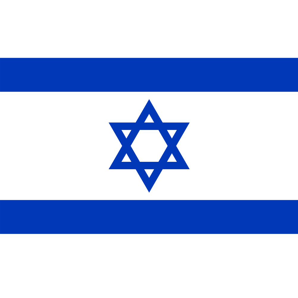 Israeli Flag Fabric Panel