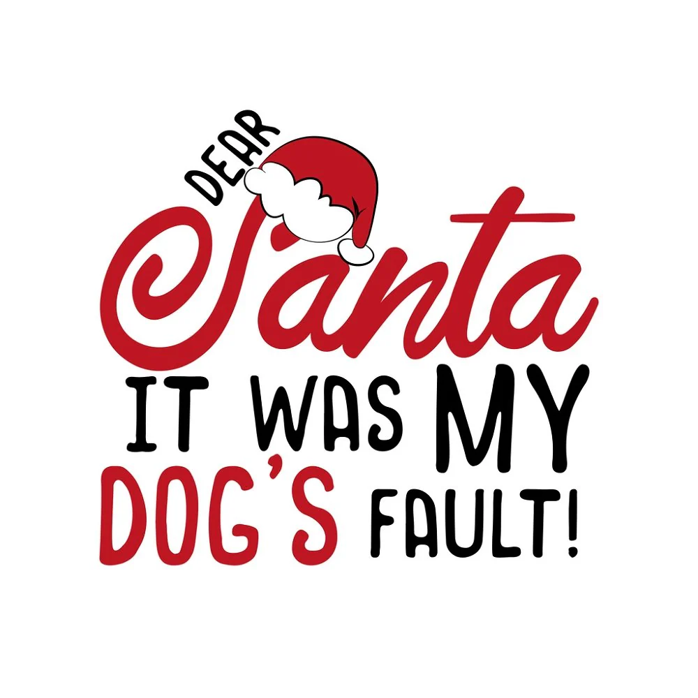 It Was My Dog's Fault Fabric Panel - White