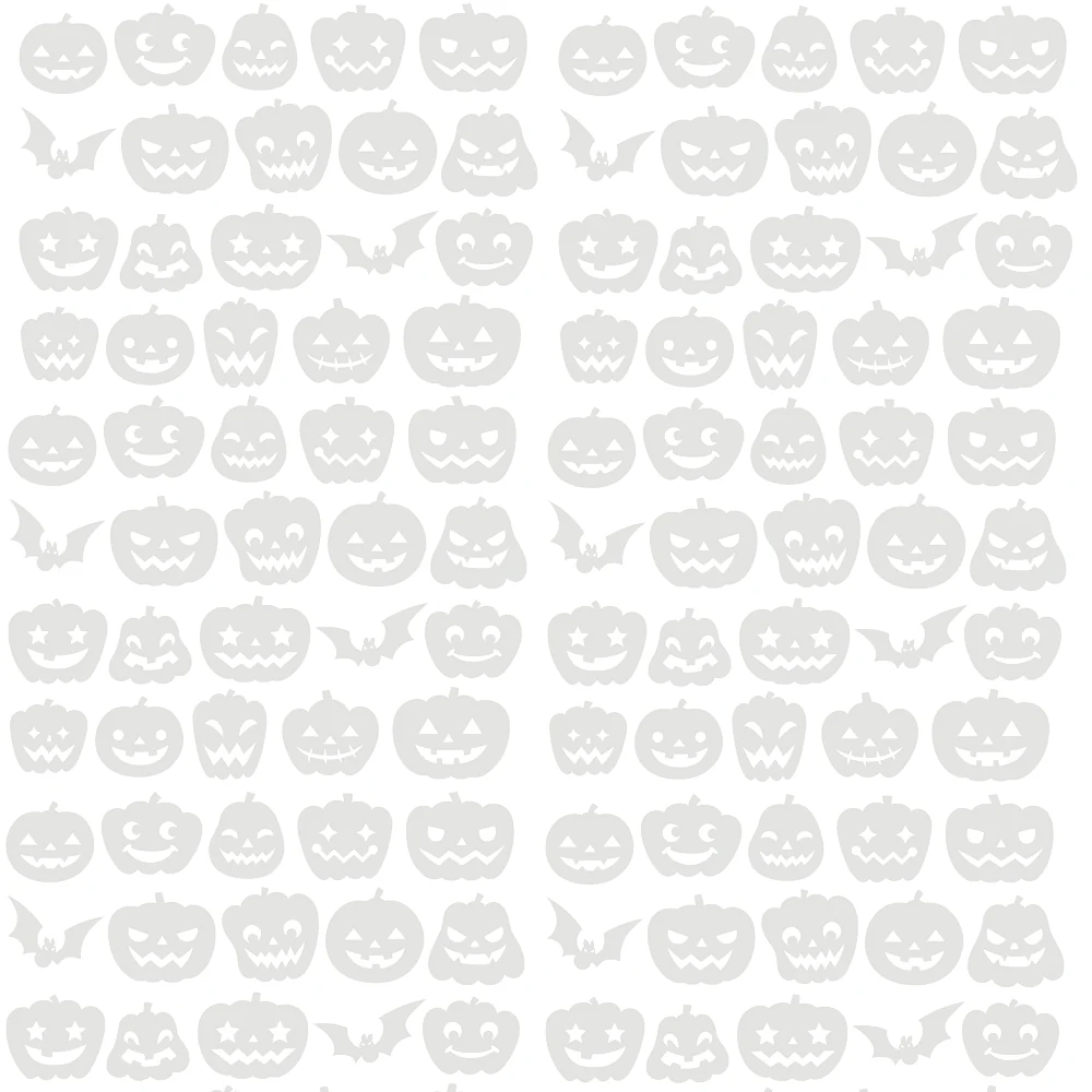 Jack O' Lanterns Silhouettes Tone on Tone Fabric - Image 2