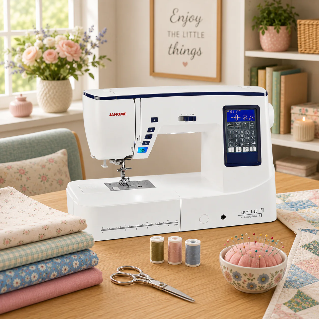 Janome Skyline S5 Anniversary Edition Computerized Quilting Machine - Image 2