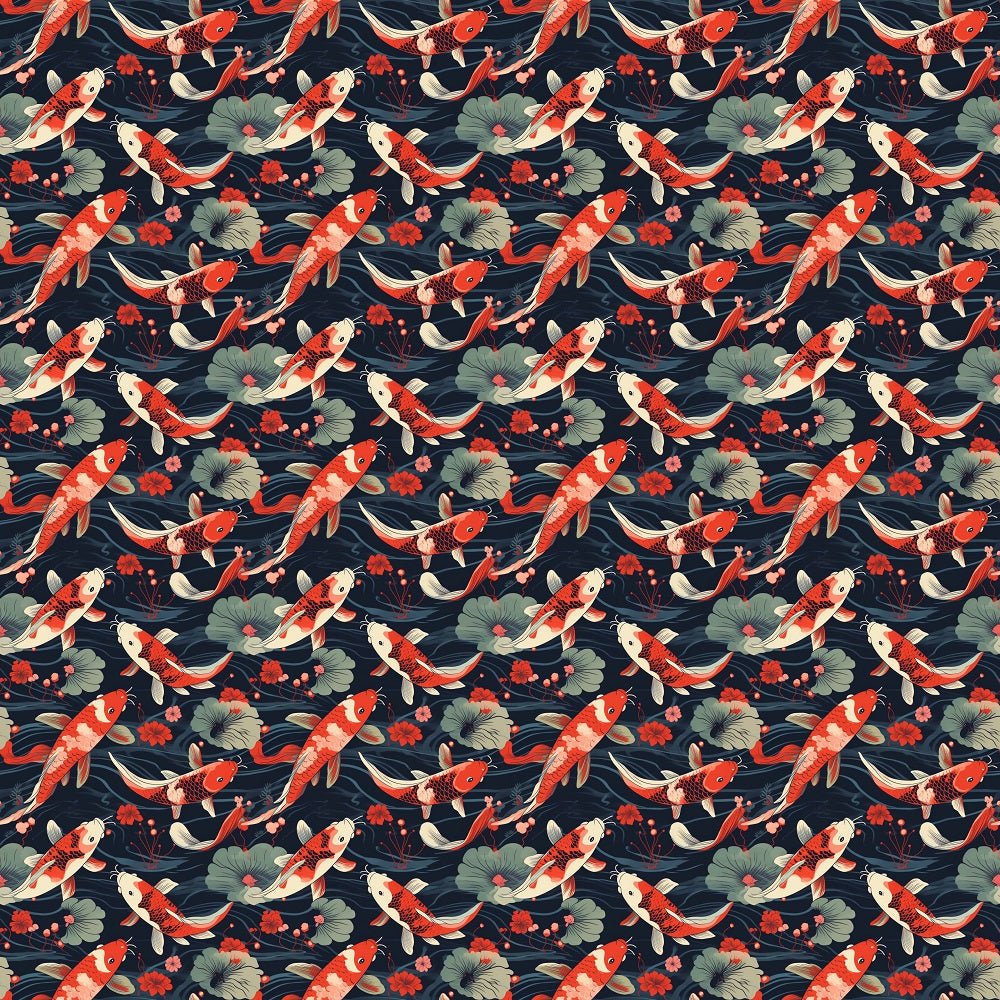 Japanese Koi Fish #1 Fabric