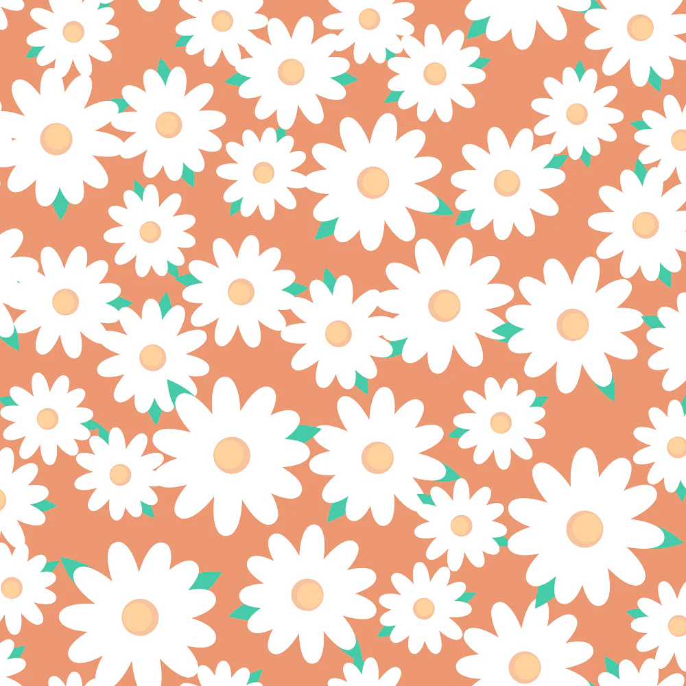 Japanese Round Floral Fabric - Copper River