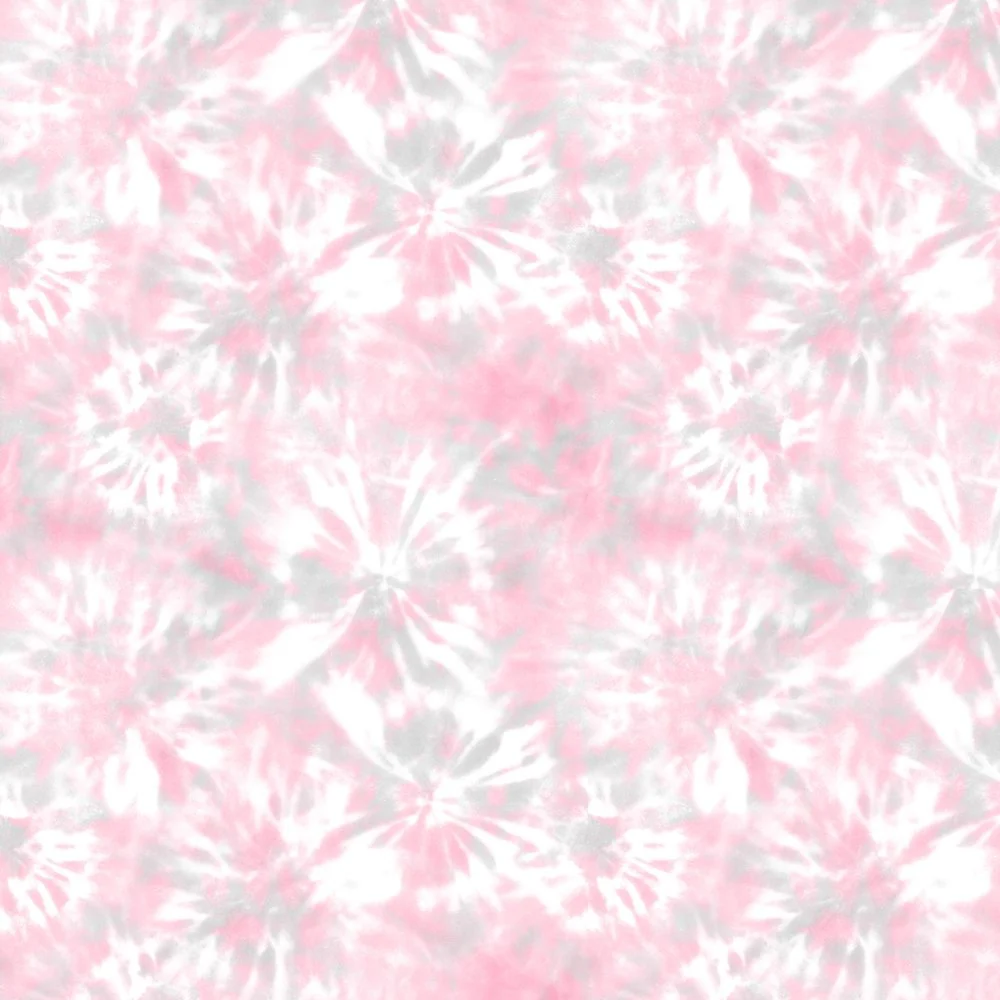 Japanese Style Tie Dye Fabric - Pink/Gray