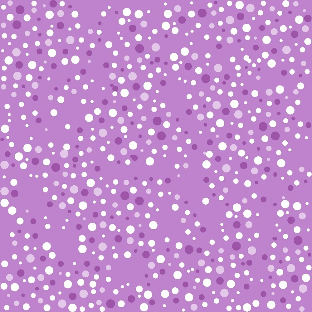 Jumping Bubbles Fabric - Dark Purple