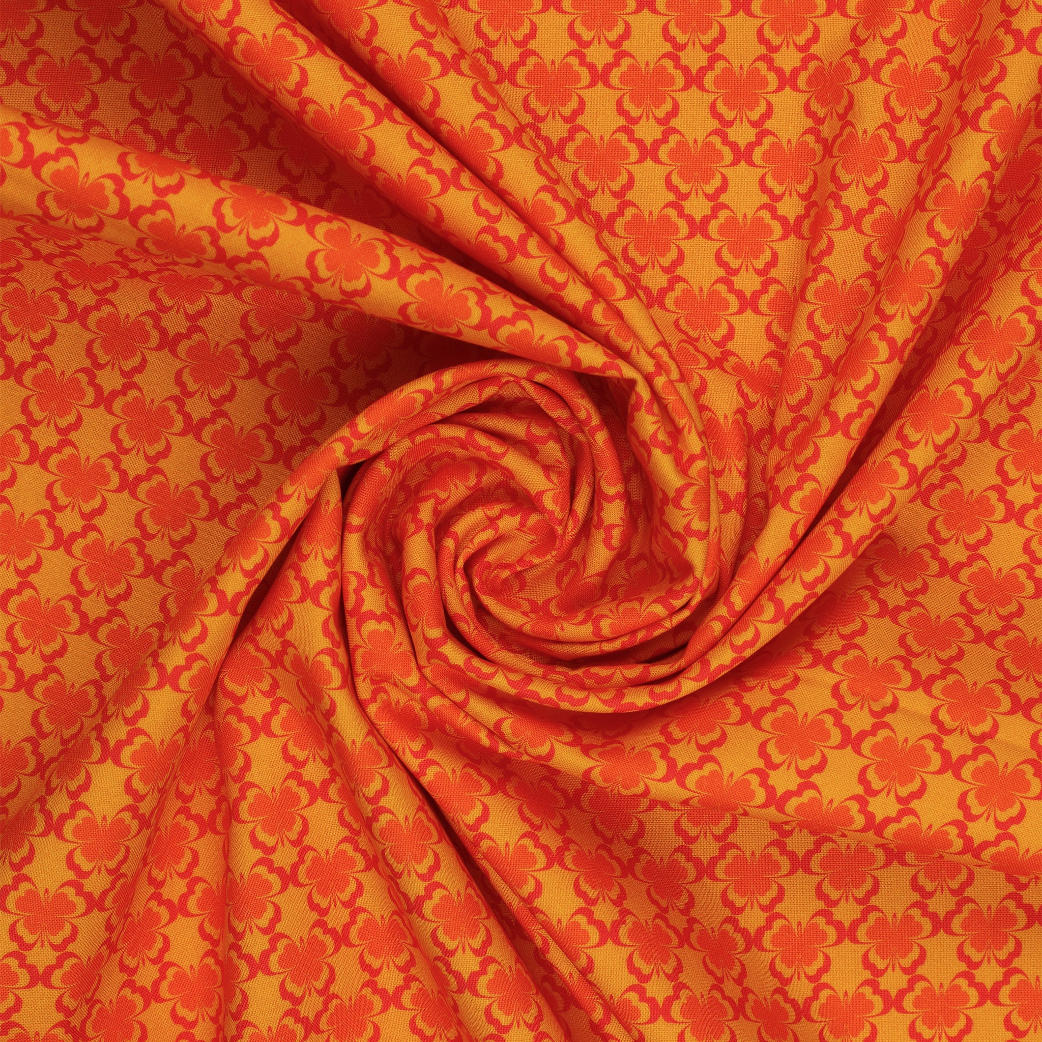 Kaleidoscope Fabric Collection - Flutter Orange - Image 2