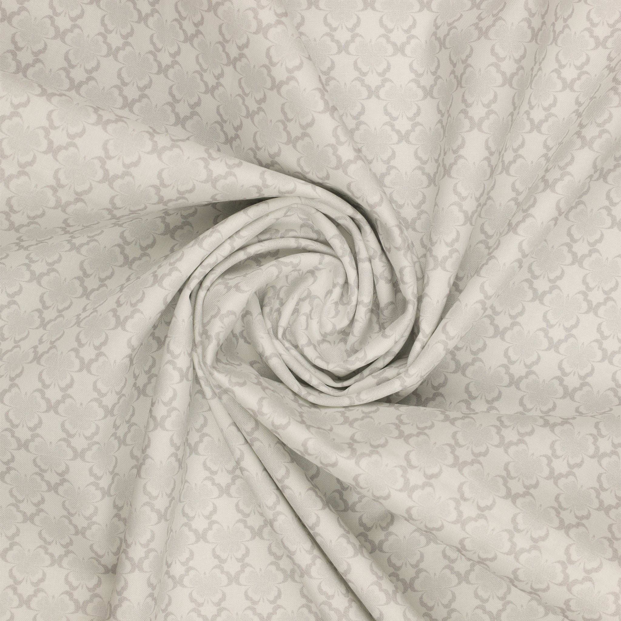 Kaleidoscope Fabric Collection - Flutter White/Gray - Image 2