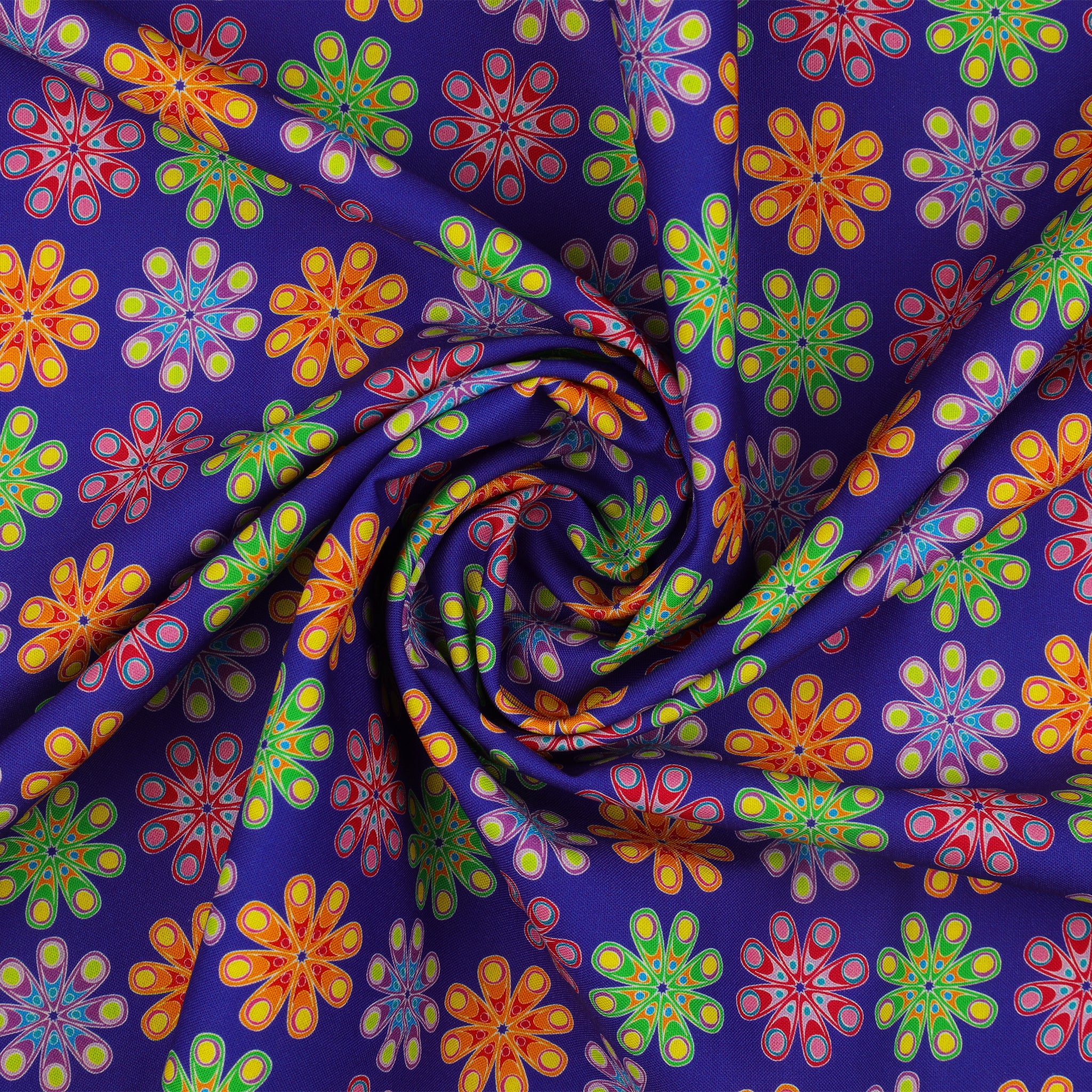 Kaleidoscope Fabric Collection - Kaleidoscope Dark Blue/Multi - Image 2