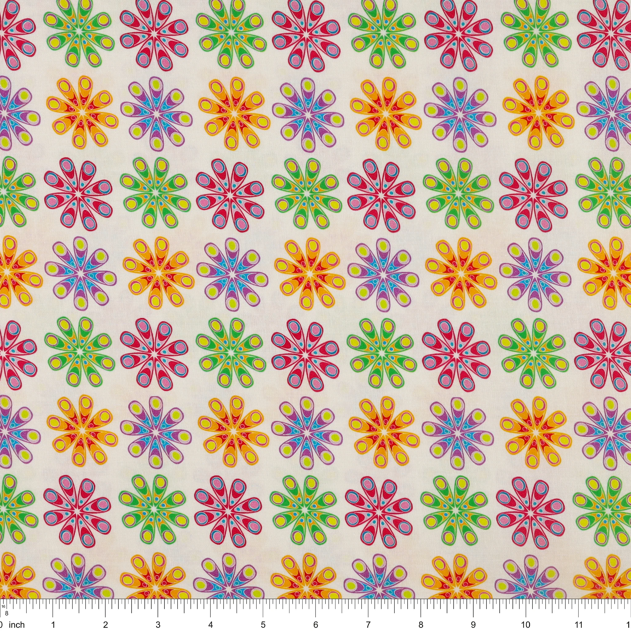 Kaleidoscope Fabric Collection - Kaleidoscope White/Multi - Image 3