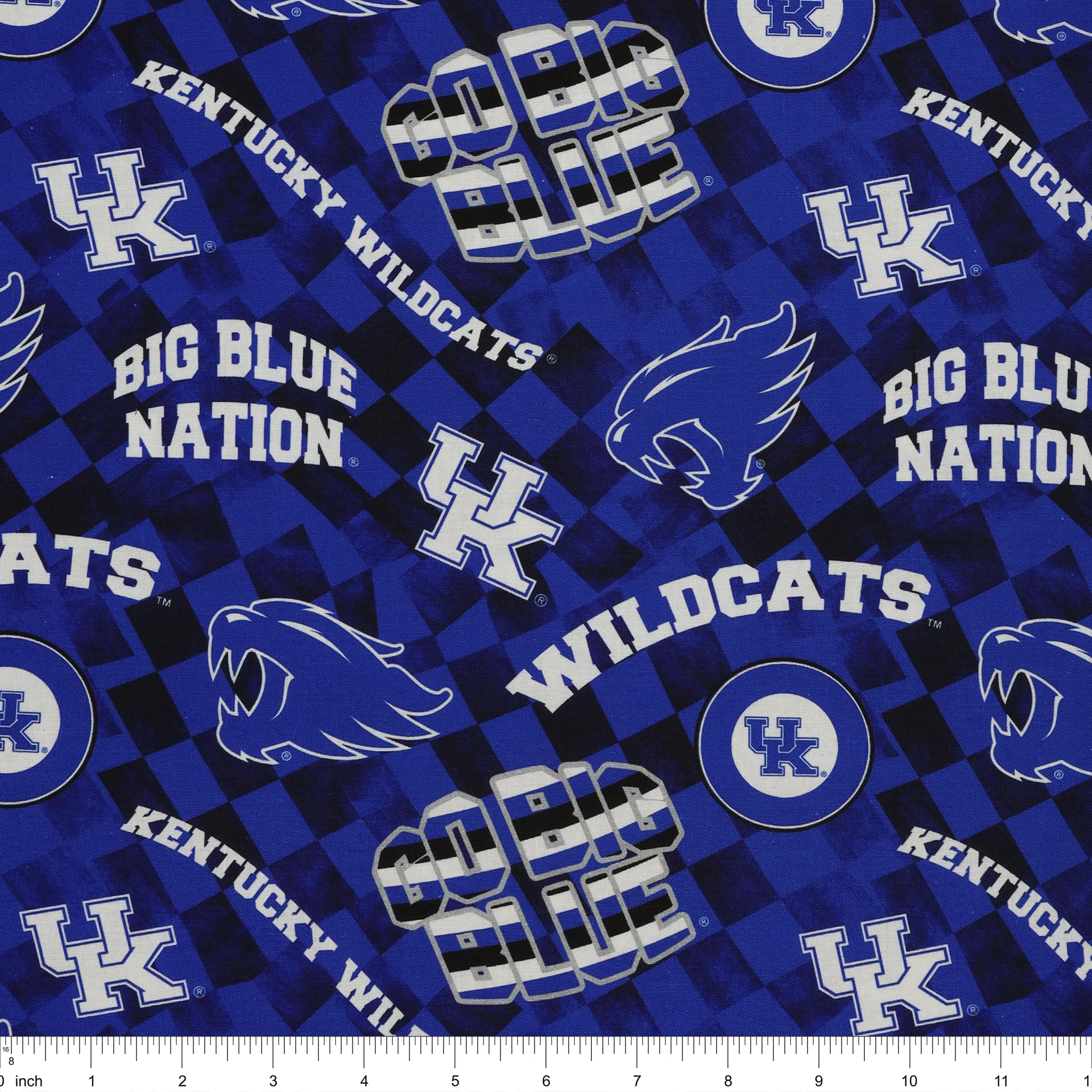 Kentucky Wildcats Allover Checker Fabric - Image 3