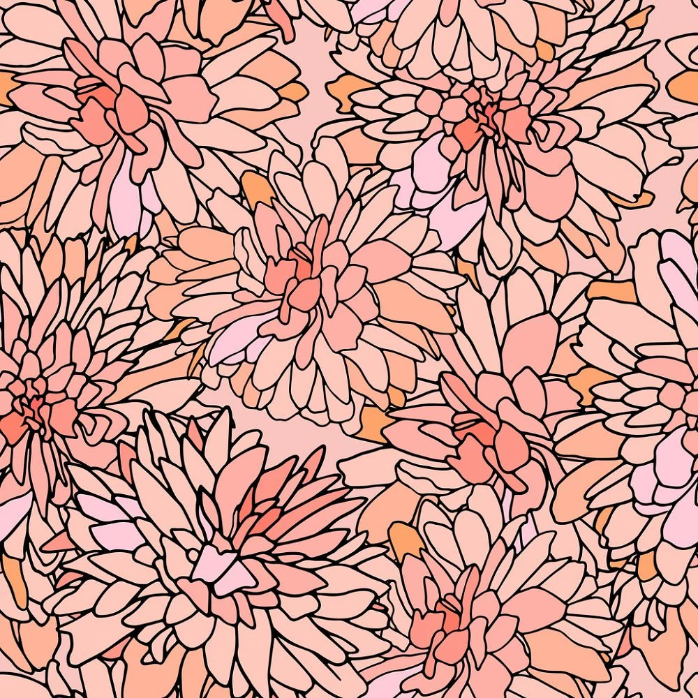Kerria Japonica Fabric - Pink