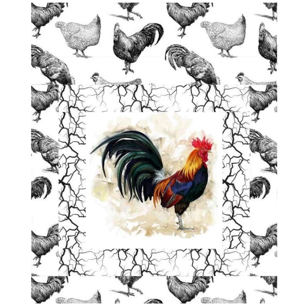 King of the Roost Mini Wall Hanging 9" x 9"