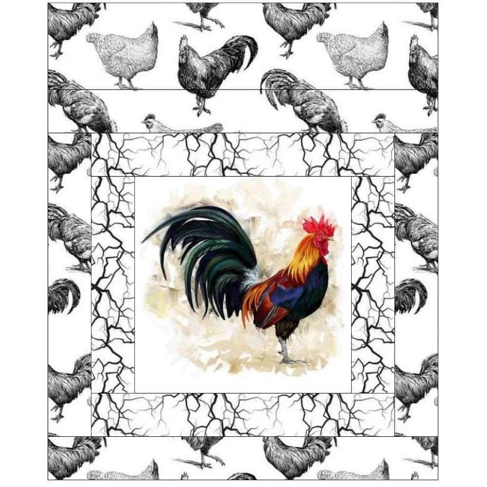 King of the Roost Mini Wall Hanging 9" x 9" - Image 2