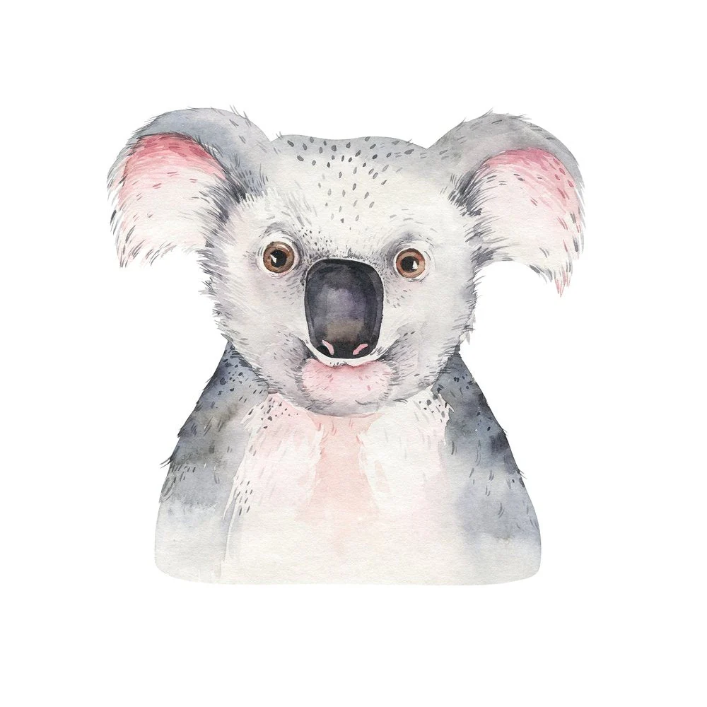 Koala Bear Portrait Fabric Panel