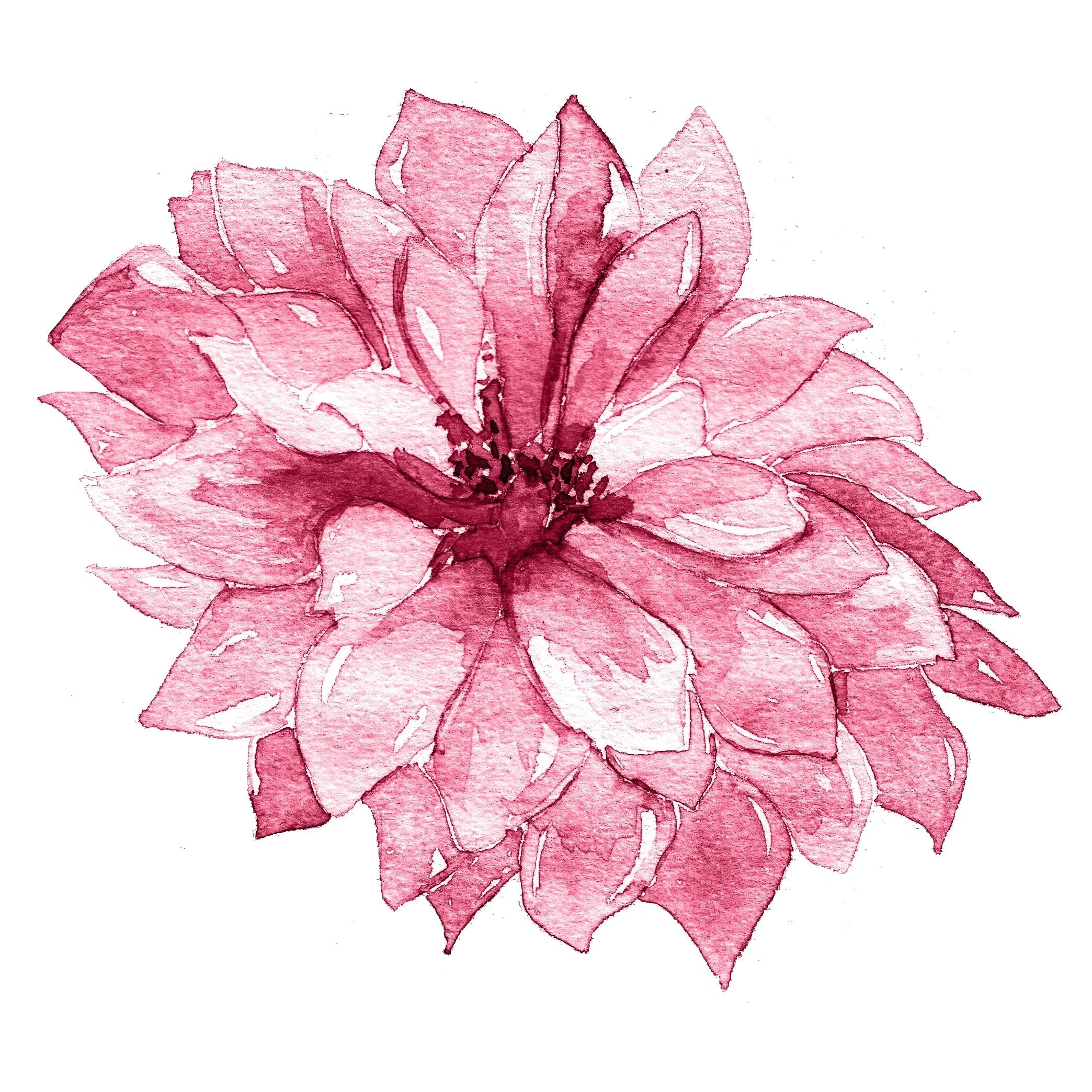 Labyrinth Dahlia Fabric Panel - Light Pink
