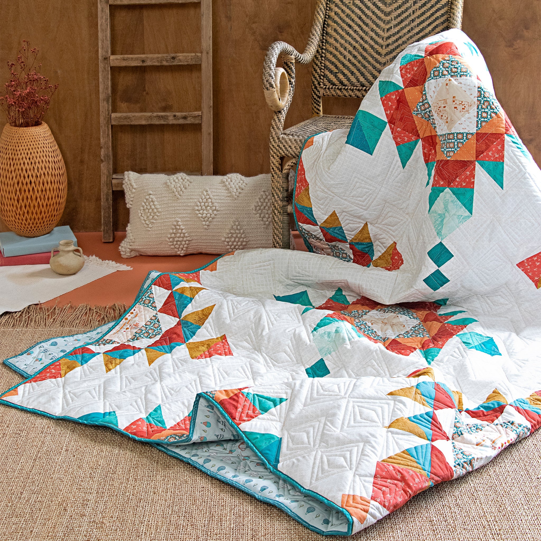 Land of Enchantment Fabric Collection - Yucca Blossoms in Knit - Image 5