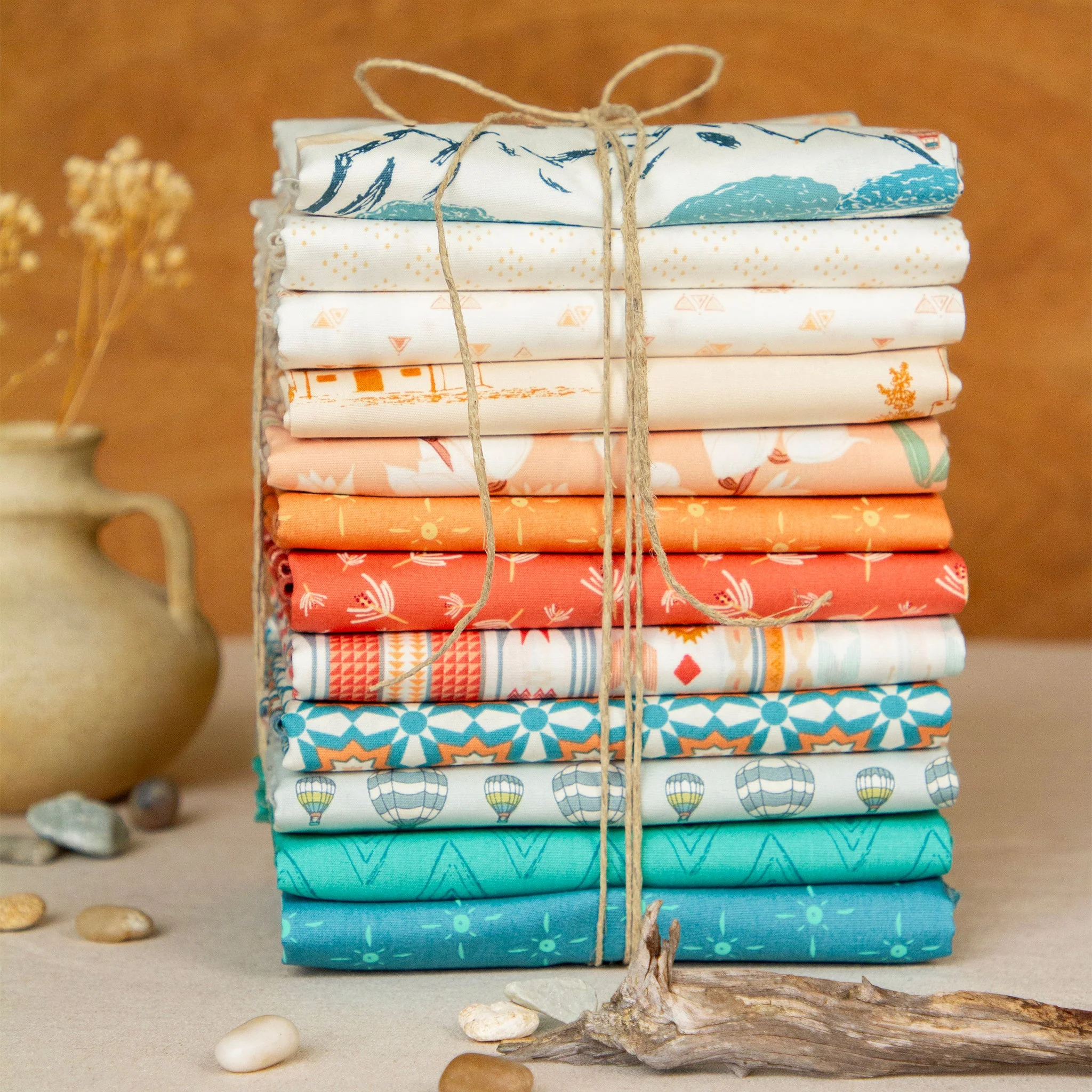 Land of Enchantment Fabric Collection - Yucca Blossoms in Knit - Image 8