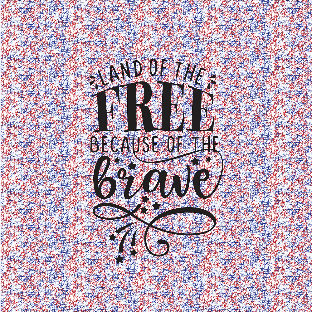 Land Of The Free Stars Pillow Panels