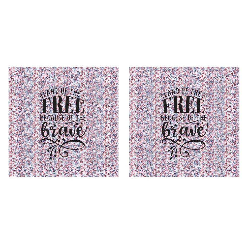Land Of The Free Stars Pillow Panels - Image 2