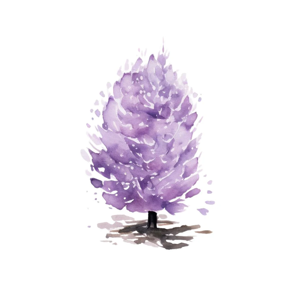 Lavender Bloom Fabric Panel
