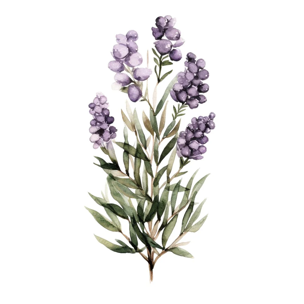 Lavender Plant Fabric Panel