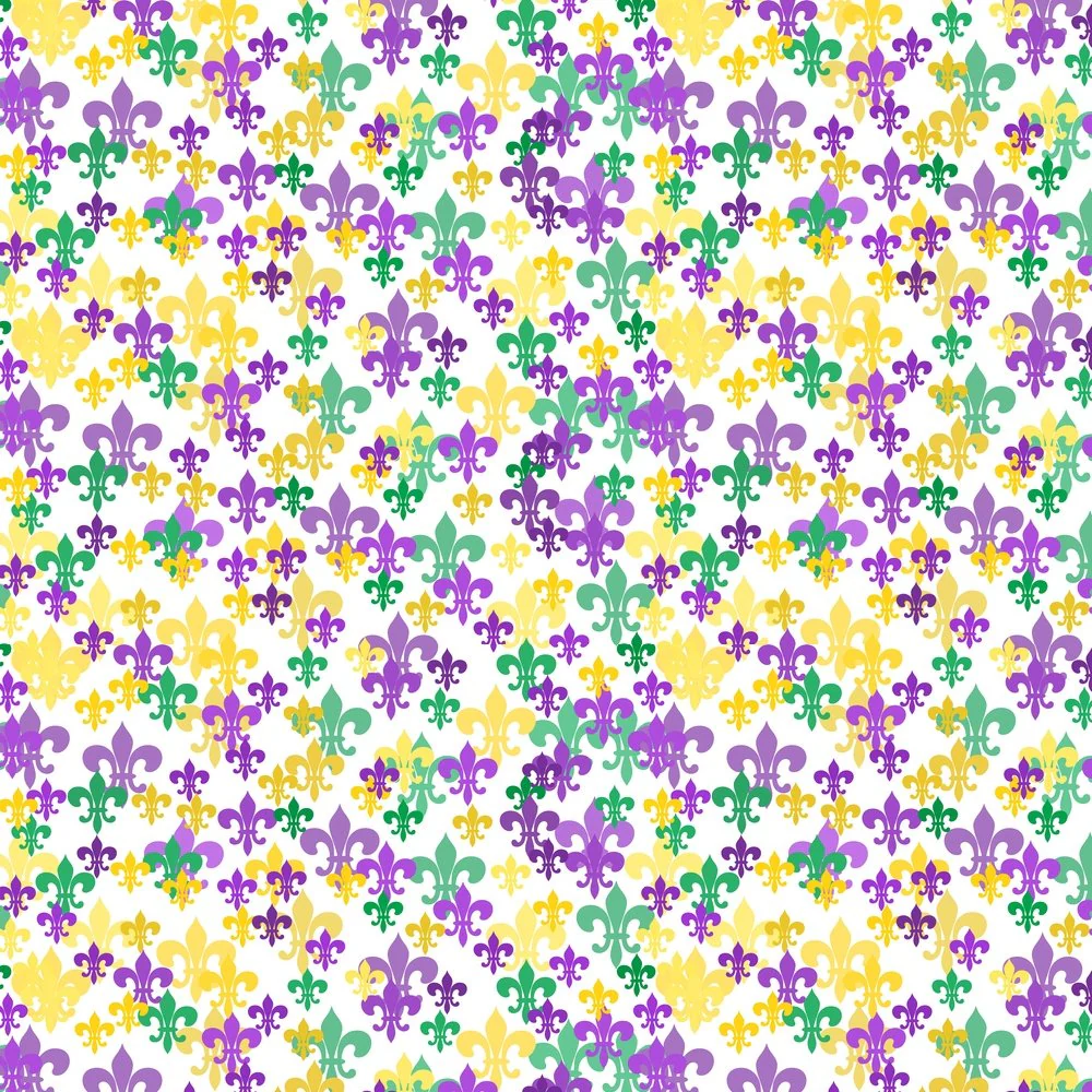 Layered Fleur-de-lis Fabric