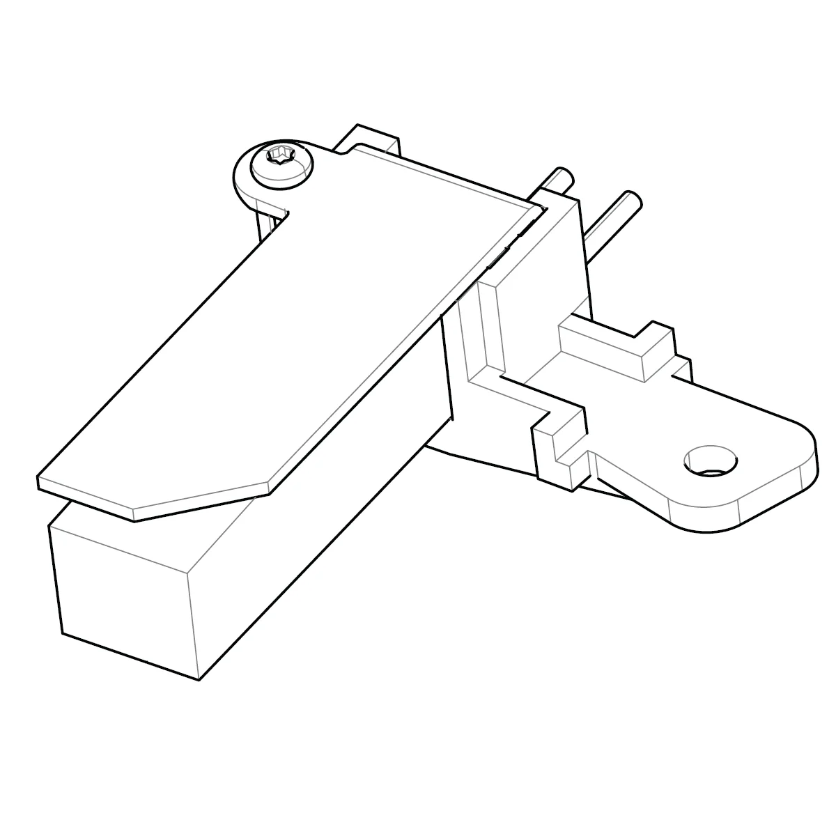 Left Rear Light Guide Sewing Head, Viking #68009770