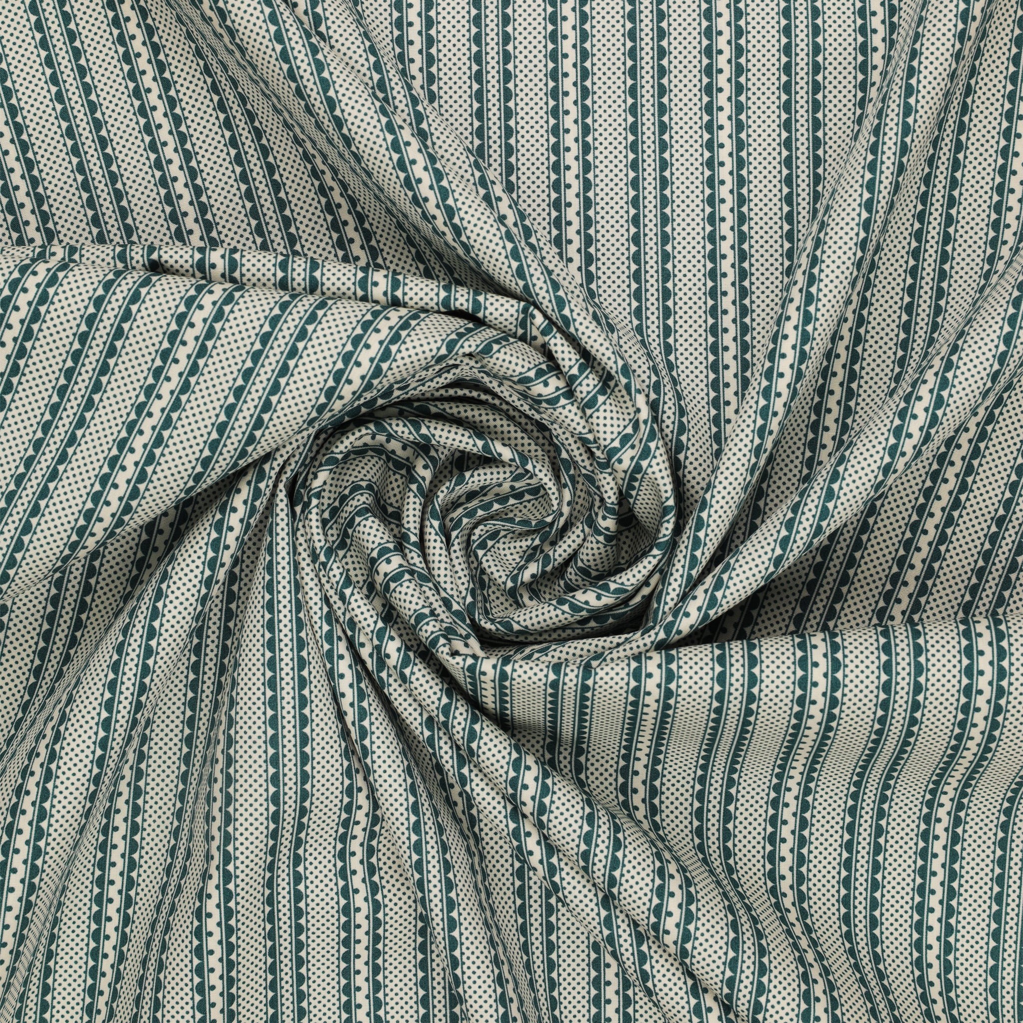 Legacy Fabric Collection - Legacy Stripe Teal - Image 2