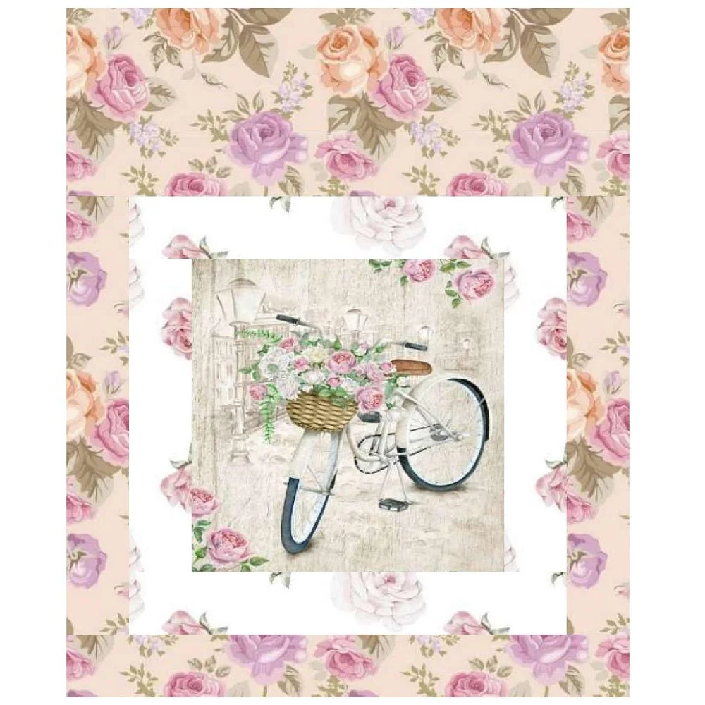 Lets Go For a Bike Ride Mini Wall Hanging 9" x 9"