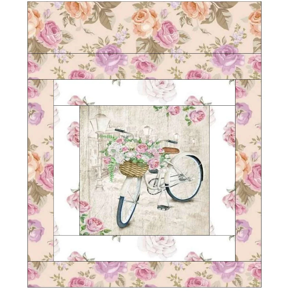 Lets Go For a Bike Ride Mini Wall Hanging 9" x 9" - Image 2