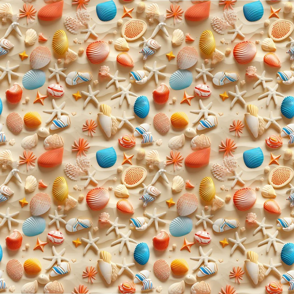 Life Is Better at the Beach Pattern #7 Fabric