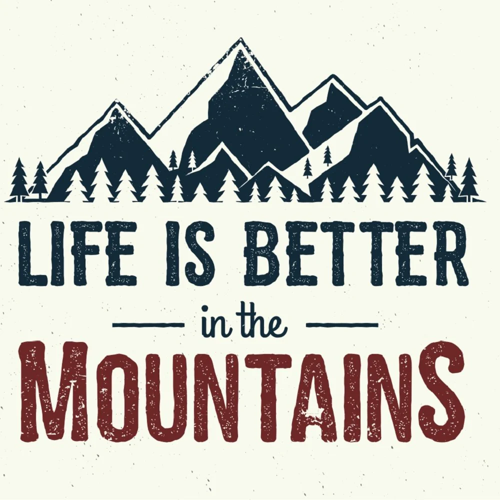 Life Is Better In The Mountains Fabric Panel