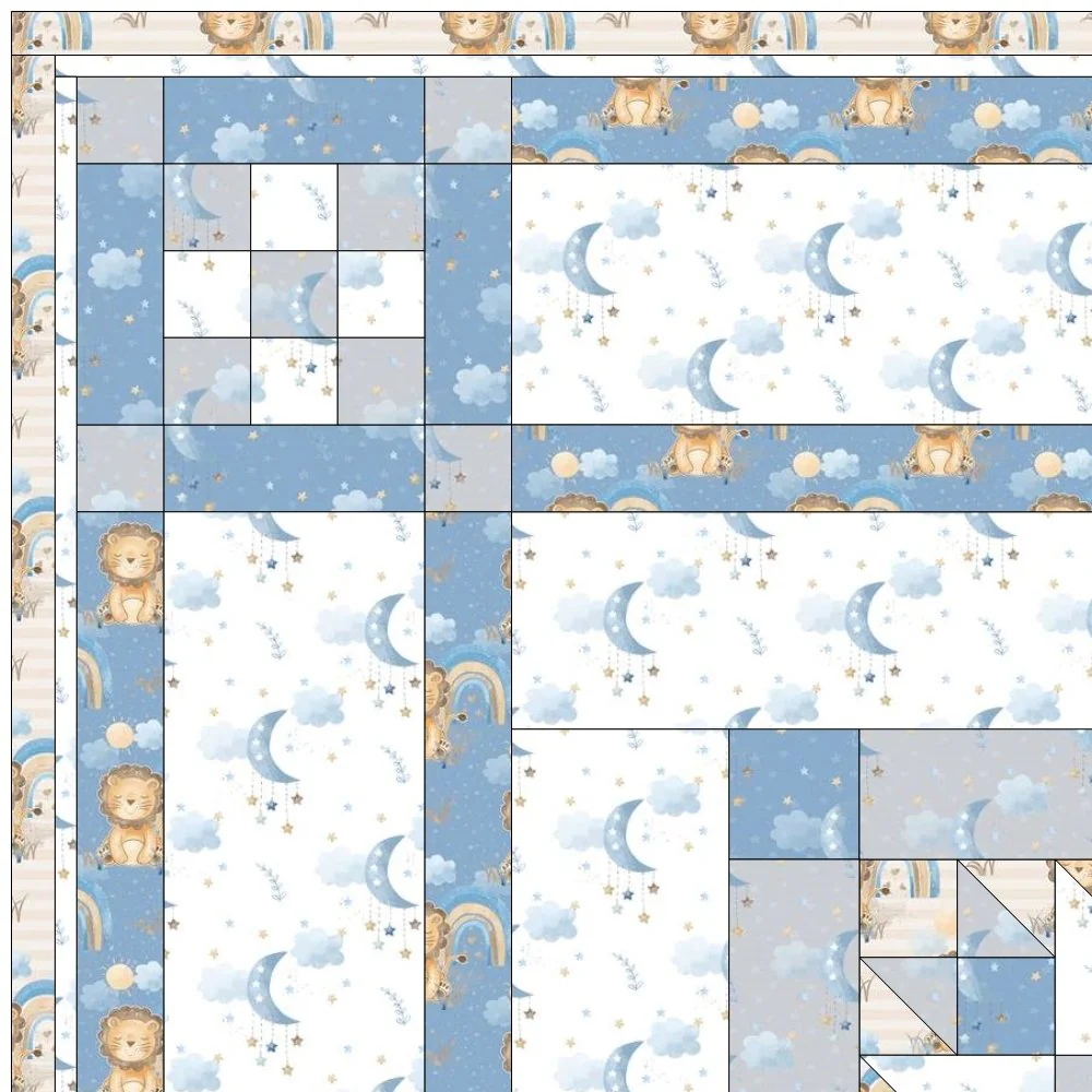 Lil Lion Quilt Kit - 60" x 70 1/2" - Image 2