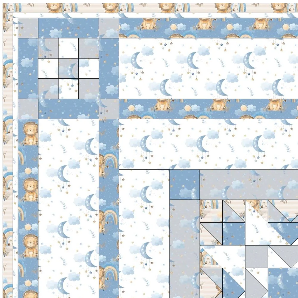 Lil Lion Quilt Kit - 70 1/2" x 81" - Image 2