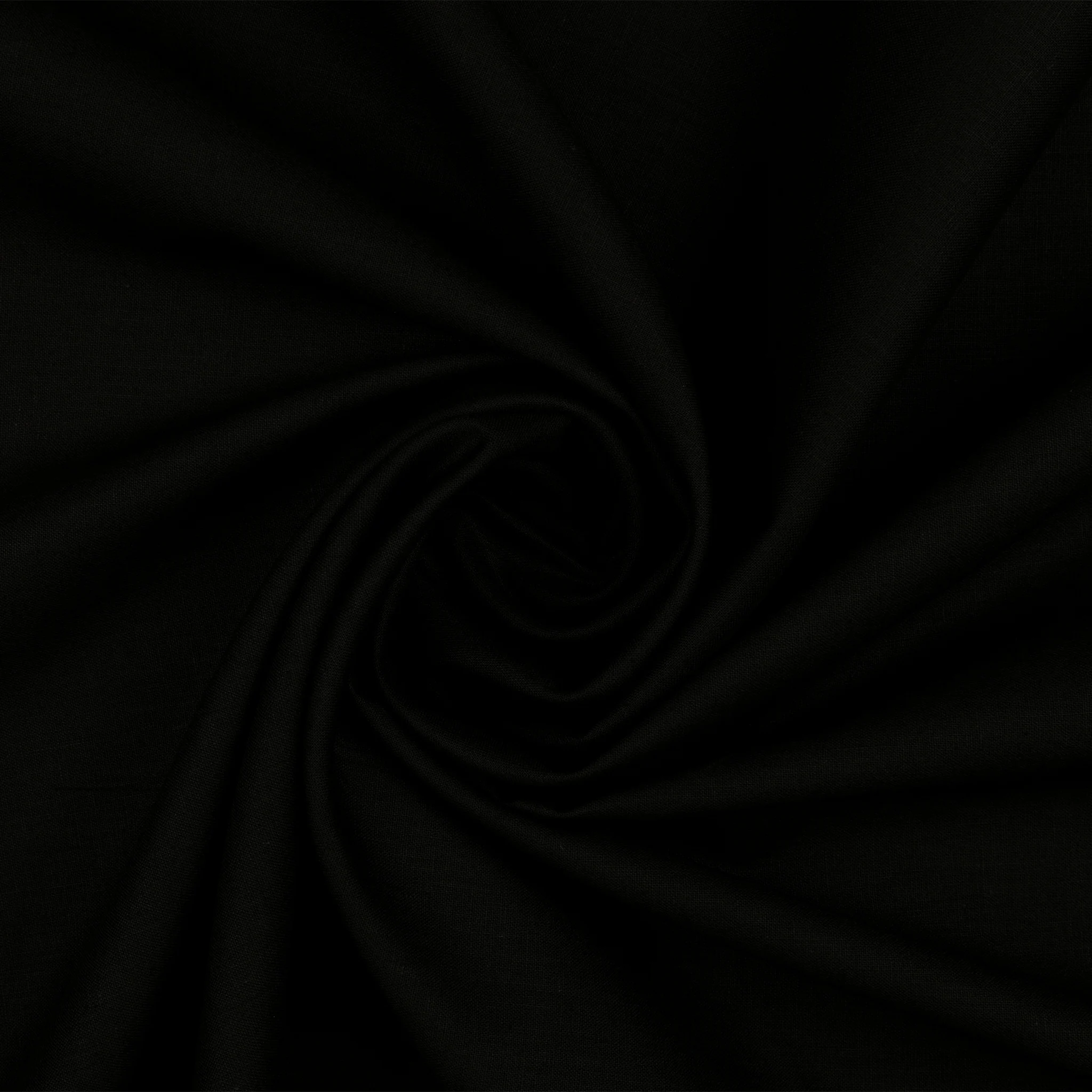 Linen Blend Solids Fabric Collection - Caviar - Image 2