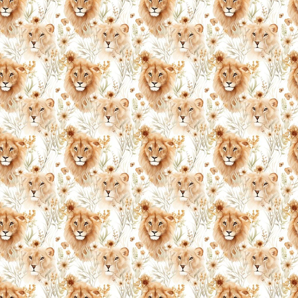 Lion & Lioness Fabric