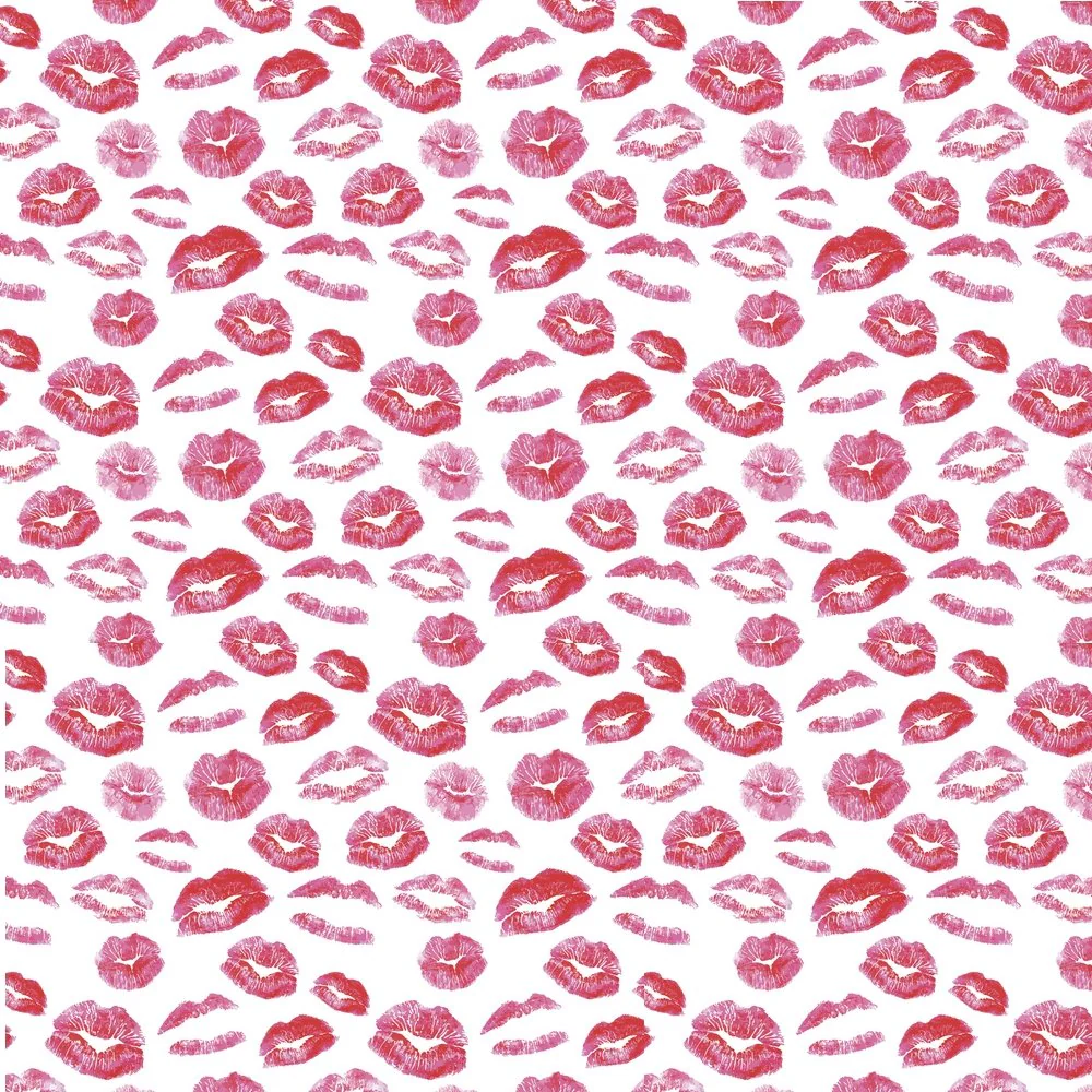 Lip Kiss Fabric - Red