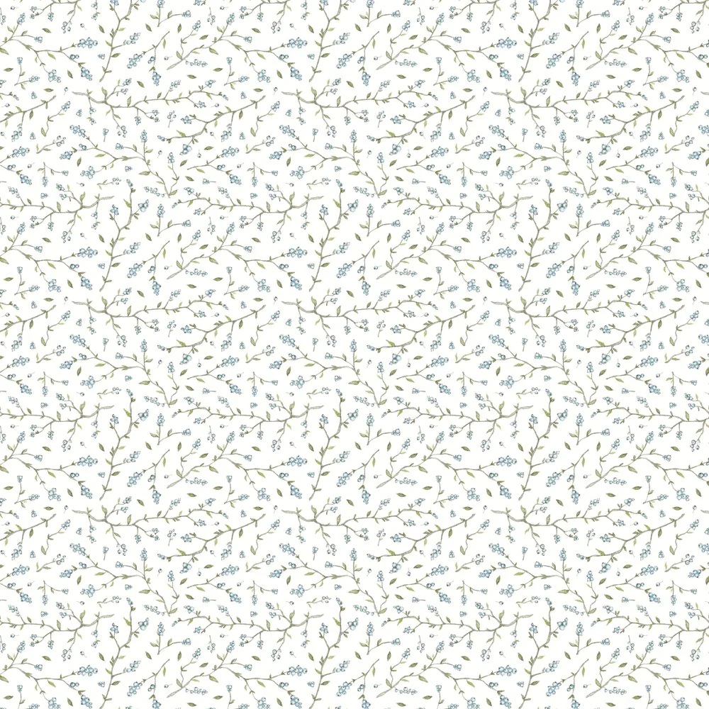 Little Critters Berry Branches Fabric - Beige