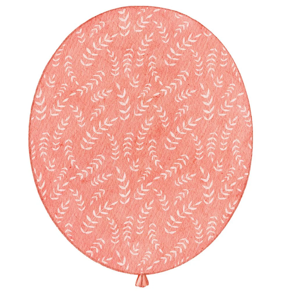 Little Critters It's a Party! Red Pattern Balloon Fabric Panel