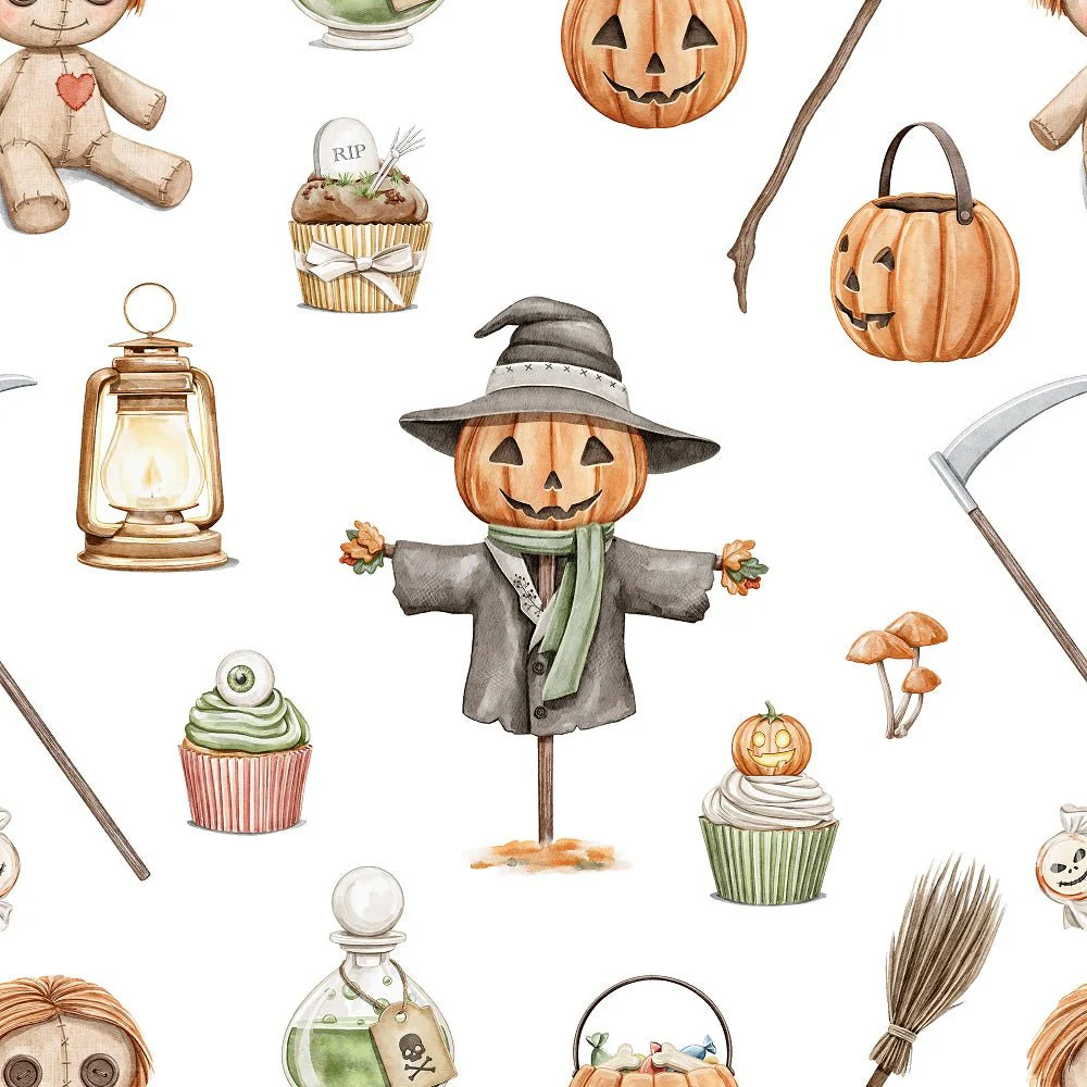 Little Critters Spooky Halloween Elements Fabric