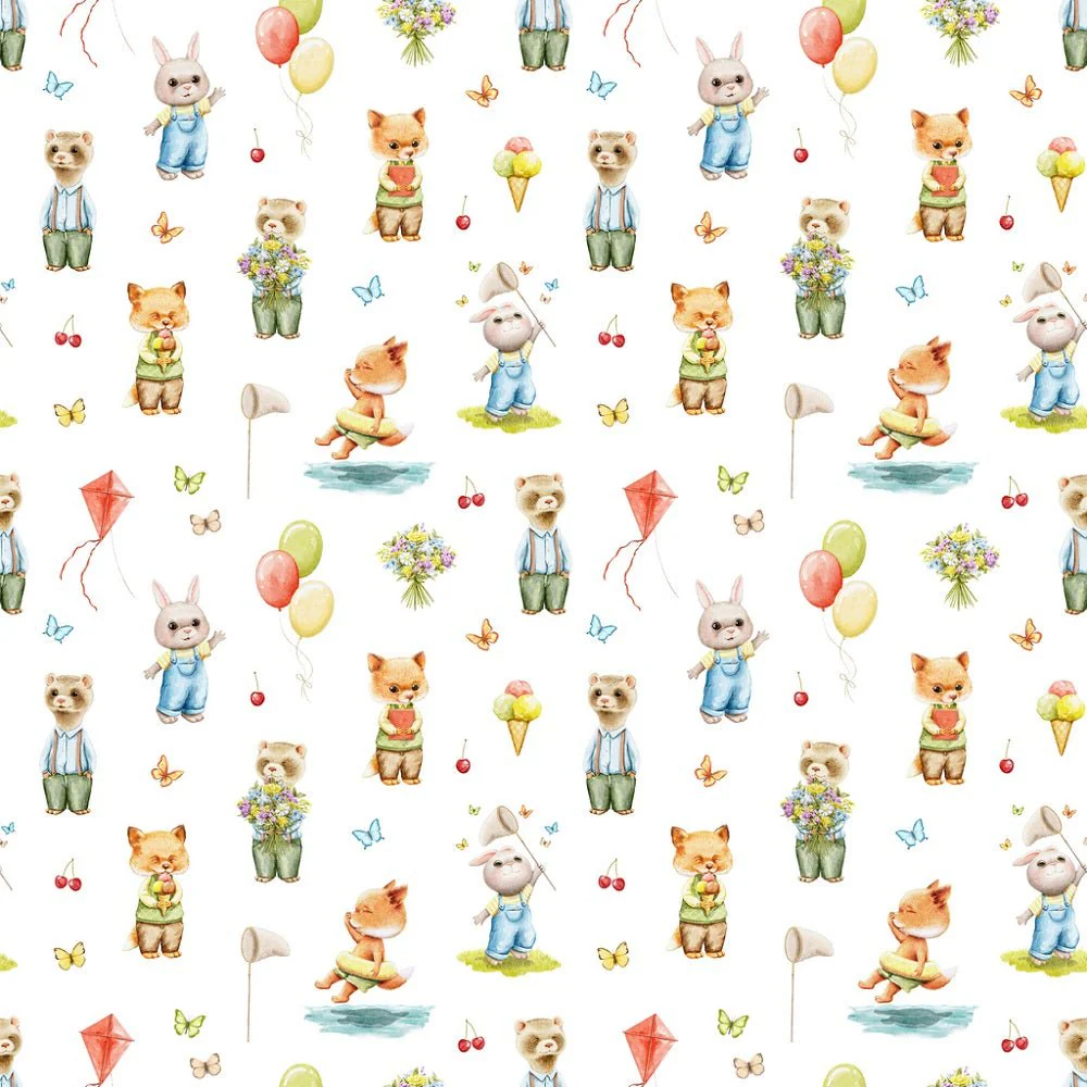 Little Critters Summer Fun Activities Fabric