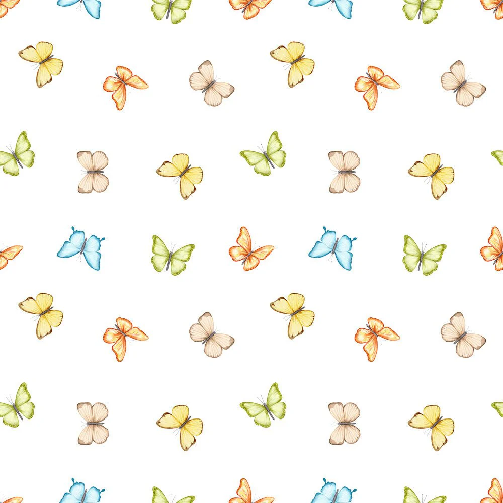 Little Critters Summer Fun Butterflies Fabric