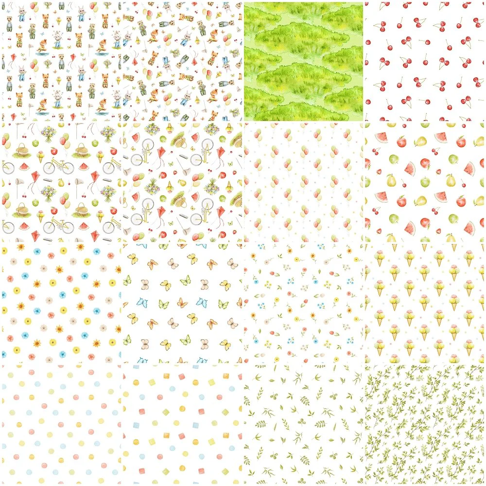 Little Critters Summer Fun Fat Quarter Bundle - 16 Pieces